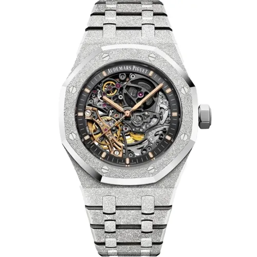 Золотые часы Audemars Piguet Royal Oak Frosted Double Balance Wheel 15407BC.GG.1224BC.01