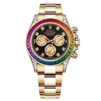 Золотые часы Rolex Cosmograph Daytona Rainbow 116598RBOW