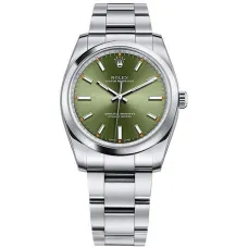 Часы Rolex Oyster Perpetual 34mm Olive Green Dial 2016 114200 021401