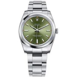 Часы Rolex Oyster Perpetual 34mm Olive Green Dial 2016 114200 021401