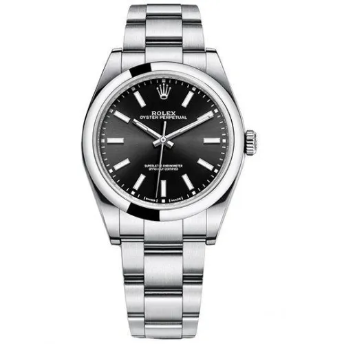 Часы Rolex Oyster Perpetual 39mm Black Dial 2018 114300 021402