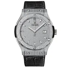 Часы Hublot Classic Fusion Titanium Full Pave 42mm 565.NX.9010.LR.1704 030241