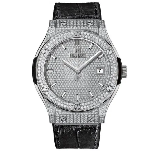 Часы Hublot Classic Fusion Titanium Full Pave 42mm 565.NX.9010.LR.1704 030241