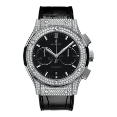 Часы Hublot Classic Fusion Chronograph Titanium Pave 42mm 521.NX.1171.LR.1704 030245
