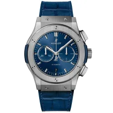 Часы Hublot Classic Fusion Chronograph Titanium Blue 42mm 541.NX.7170.LR 030254