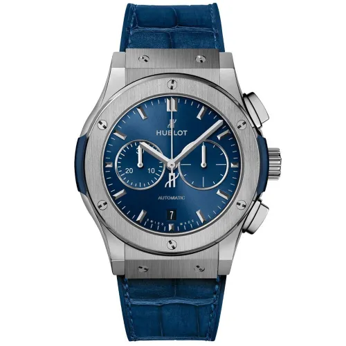 Часы Hublot Classic Fusion Chronograph Titanium Blue 42mm 541.NX.7170.LR 030254
