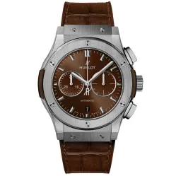 Часы Hublot Classic Fusion Chronograph Titanium Brown 42mm 541.NX.7170.LR 030255