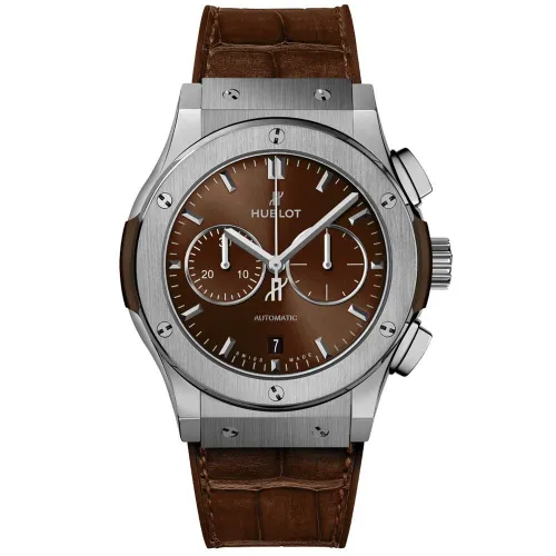 Часы Hublot Classic Fusion Chronograph Titanium Brown 42mm 541.NX.7170.LR 030255