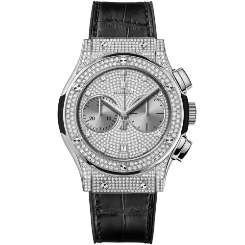 Часы Hublot Classic Fusion Chronograph King Pave 42mm 521.OX.9010.LR.1704 030259