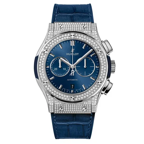 Часы Hublot Classic Fusion Chronograph King Pave 42mm 521.OX.9010.LR.1704 030261