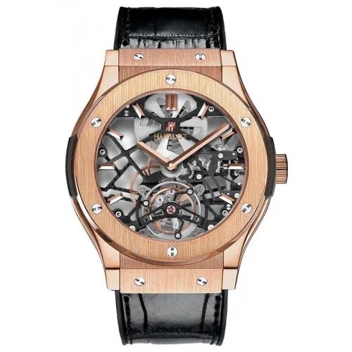Часы Hublot Classic Fusion Skeleton Tourbillon King Gold 030904