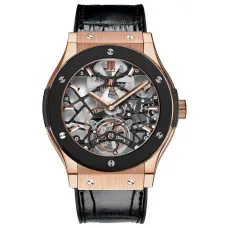 Часы Hublot Classic Fusion Skeleton Tourbillon King Gold Ceramic 030905