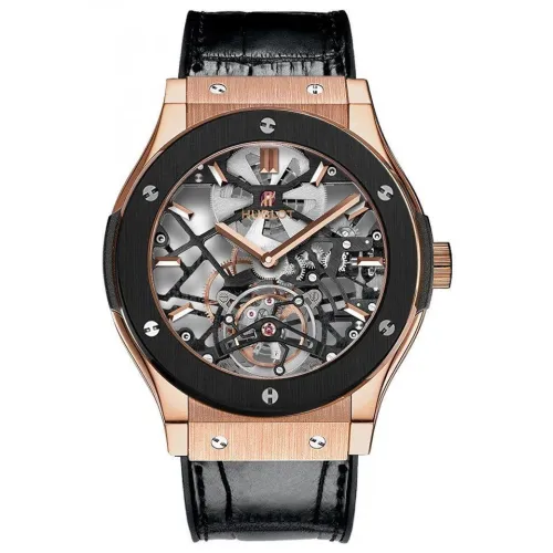 Часы Hublot Classic Fusion Skeleton Tourbillon King Gold Ceramic 030905