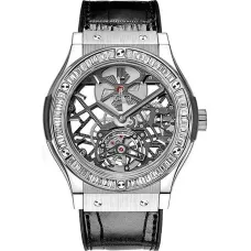 Часы Hublot Classic Fusion Skeleton Tourbillon Titanium Baguette 45 505.NX.0170.LR.1904 030906