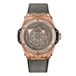Часы Hublot Big Bang Sang Bleu One Click King Gold Grey Diamonds 465.OS.7048.VR.1204.MXM20 030505