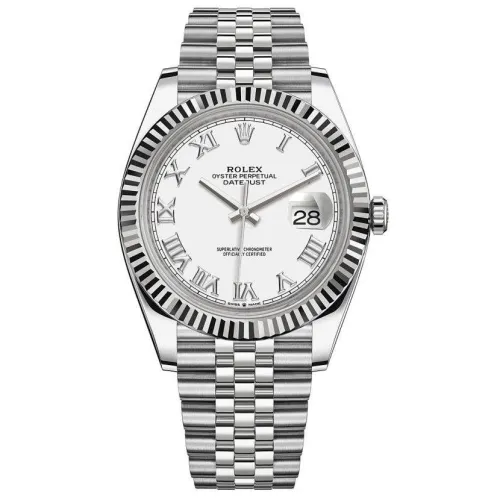 Часы Rolex Datejust 41 White Rolesor Jubilee 126334 White Roman 020443