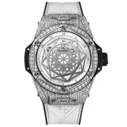 Часы Hublot Big Bang Sang Bleu Titanium White Pave 45mm 415.NX.2027.VR.1704.MXM18 030508