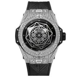 Часы Hublot Big Bang Sang Bleu Titanium Pave 45mm 415.NX.1112.VR.1704.MXM17 030509