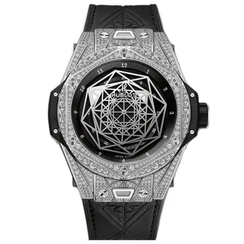 Часы Hublot Big Bang Sang Bleu Titanium Pave 45mm 415.NX.1112.VR.1704.MXM17 030509