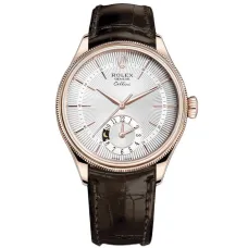 Часы Rolex Cellini Dual Time Everose Gold 50525 silver dial 022011