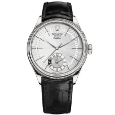 Часы Rolex Cellini Dual Time White Gold 50529 silver dial 022012
