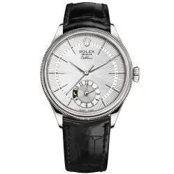 Часы Rolex Cellini Dual Time White Gold 50529 silver dial 022012