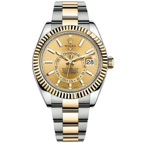 Часы Rolex Sky-Dweller Yellow Rolesor 326933 Champagne 022104