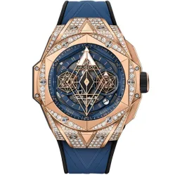 Часы Hublot Big Bang Sang Bleu Unico II King Gold Blue Pave 418.OX.5108.RX.1604.MXM20 030514