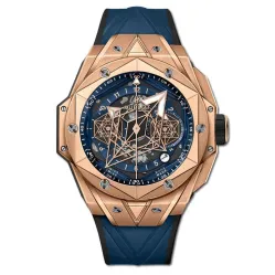Часы Hublot Big Bang Sang Bleu Unico II King Gold Blue 418.OX.5108.RX.MXM20 030515
