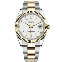 Часы Rolex Datejust 41 Yellow Rolesor Oyster 126333 White Oyster Bracelet 020456