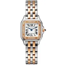 Часы Cartier Panthere de Cartier Small model, pink gold and steel, diamonds W3PN0006 060412