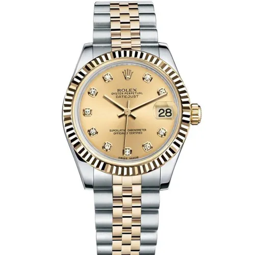 Часы Rolex Datejust 31 Datejust - Steel and Yellow Gold - Fluted Bezel - Jubilee M178273-0002 020217