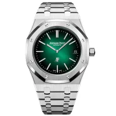 Часы Audemars Piguet Royal Oak “Jumbo” Extra-Thin Platinum and Smoked Green Dial 15202PT.OO.1240PT.01 010507