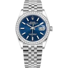 Часы Rolex Datejust 36 White Rolesor Diamonds Jubilee bracelet 126284RBR-0041 020356