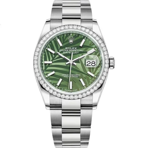 Часы Rolex Datejust 36 White Rolesor Diamonds Oyster bracelet 126284RBR-0040 020357