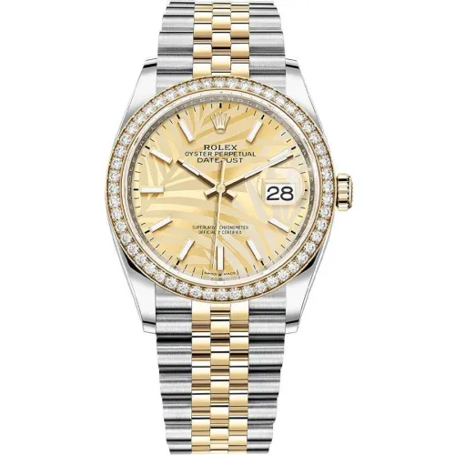 Часы Rolex Datejust 36 Yellow Rolesor Diamonds Jubilee bracelet 126283RBR-0023 020360