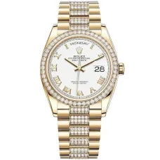 Часы Rolex Day-Date 36 Yellow gold Bezel set with diamond President Bracelet 128348rbr-0043 020633