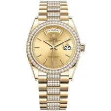 Часы Rolex Day-Date 36 Yellow gold Bezel set with diamond President Bracelet 128348rbr-0027 020636