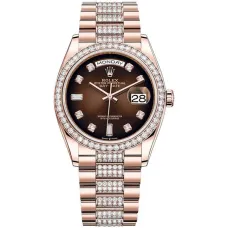 Часы Rolex Day-Date 36 Everose gold Bezel set with diamond President Bracelet 128345rbr-0041 020642