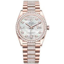 Часы Rolex Day-Date 36 Everose gold Bezel set with diamond President Bracelet 128345rbr-0030 020645