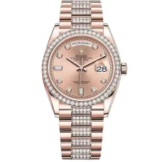 Часы Rolex Day-Date 36 Everose gold Bezel set with diamond President Bracelet 128345rbr-0020 020646