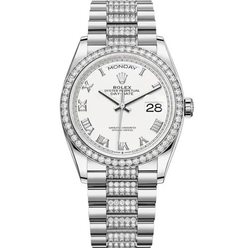 Часы Rolex Day-Date 36 White Gold 128349rbr-0026 020648