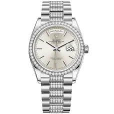 Часы Rolex Day-Date 36 White gold Bezel set with diamond President Bracelet 128349rbr-0013 020650