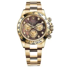 Часы Rolex Cosmograph Daytona Yellow Gold 116508 Black mother-of-pearl set with diamonds 020842