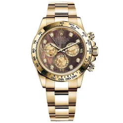 Часы Rolex Cosmograph Daytona Yellow Gold 116508 Black mother-of-pearl set with diamonds 020842
