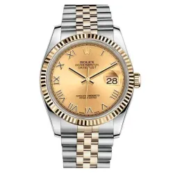 Часы Rolex Datejust 36 Champagne Roman numerals 116233 020386