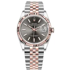 Часы Rolex Datejust 36 Dark rhodium Chromalight Jubilee 126231 020311