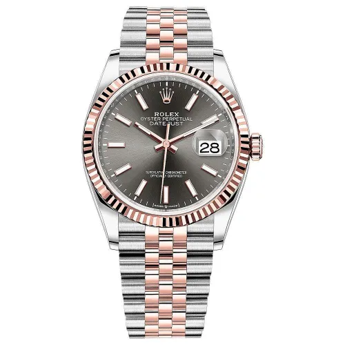 Часы Rolex Datejust 36 Dark rhodium Chromalight Jubilee 126231 020311