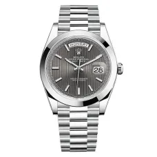 Часы Rolex Day-Date II Dark rhodium stripe motif 228206 020553