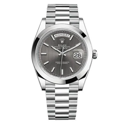 Часы Rolex Day-Date II Dark rhodium stripe motif 228206 020553